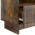 vidaXL TV skrinka Dymový dub 102 x 34,5 x 50 cm Kompozitné drevo – Obrázok 9