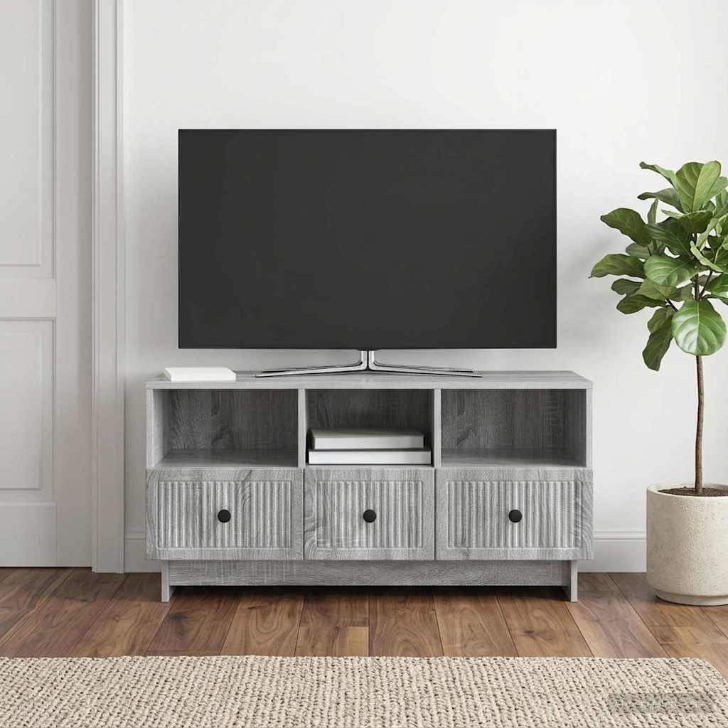 893991_1.jpg vidaXL TV skrinka Sivá sonoma 102 x 34,5 x 50 cm Kompozitné drevo – Obrázok 1