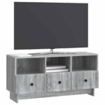 vidaXL TV skrinka Sivá sonoma 102 x 34,5 x 50 cm Kompozitné drevo – Obrázok 3