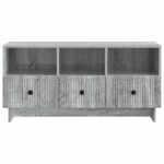 vidaXL TV skrinka Sivá sonoma 102 x 34,5 x 50 cm Kompozitné drevo – Obrázok 6