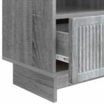 vidaXL TV skrinka Sivá sonoma 102 x 34,5 x 50 cm Kompozitné drevo – Obrázok 9