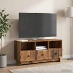 vidaXL TV skrinka Staré drevo 102 x 34,5 x 50 cm Kompozitné drevo