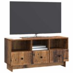vidaXL TV skrinka Staré drevo 102 x 34,5 x 50 cm Kompozitné drevo – Obrázok 3
