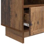 vidaXL TV skrinka Staré drevo 102 x 34,5 x 50 cm Kompozitné drevo – Obrázok 9