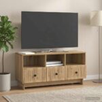 vidaXL TV skrinka Dub artisan 102 x 34,5 x 50 cm Kompozitné drevo