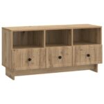 vidaXL TV skrinka Dub artisan 102 x 34,5 x 50 cm Kompozitné drevo – Obrázok 2