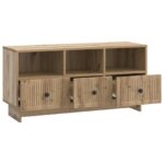 vidaXL TV skrinka Dub artisan 102 x 34,5 x 50 cm Kompozitné drevo – Obrázok 5