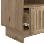 vidaXL TV skrinka Dub artisan 102 x 34,5 x 50 cm Kompozitné drevo – Obrázok 9