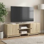 vidaXL TV skrinka Sonoma dub 150 x 31 x 50 cm Konštruované drevo – Obrázok 4