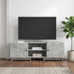 vidaXL TV skrinka Betónovo Sivá 150 x 31 x 50 cm Konštruované drevo – Obrázok 4