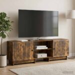 vidaXL TV skrinka Údený Dub 150 x 31 x 50 cm Konštruované drevo – Obrázok 4