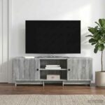 vidaXL TV skrinka Sivá Sonoma 150 x 31 x 50 cm Konštruované drevo