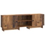 vidaXL TV skrinka Staré drevo 150 x 31 x 50 cm Konštruované drevo – Obrázok 2