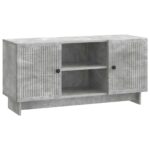 vidaXL TV skrinka 102 x 34,5 x 50 cm Betónovo sivá Kompozitné drevo – Obrázok 2