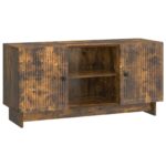 vidaXL TV skrinka 102 x 34,5 x 50 cm Dymový dub Kompozitné drevo – Obrázok 2