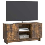 vidaXL TV skrinka 102 x 34,5 x 50 cm Dymový dub Kompozitné drevo – Obrázok 3