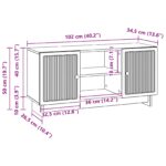 vidaXL TV skrinka 102 x 34,5 x 50 cm Sivý Sonoma Kompozitné drevo – Obrázok 11