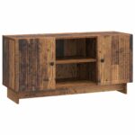 vidaXL TV skrinka 102 x 34,5 x 50 cm Staré drevo Kompozitné drevo – Obrázok 2