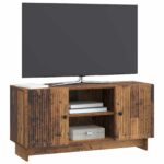vidaXL TV skrinka 102 x 34,5 x 50 cm Staré drevo Kompozitné drevo – Obrázok 3