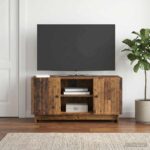 vidaXL TV skrinka 102 x 34,5 x 50 cm Staré drevo Kompozitné drevo – Obrázok 4