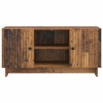 vidaXL TV skrinka 102 x 34,5 x 50 cm Staré drevo Kompozitné drevo – Obrázok 6