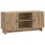 vidaXL TV skrinka 102 x 34,5 x 50 cm Dub artisan Kompozitné drevo – Obrázok 2