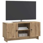 vidaXL TV skrinka 102 x 34,5 x 50 cm Dub artisan Kompozitné drevo – Obrázok 3