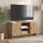 vidaXL TV skrinka 102 x 34,5 x 50 cm Dub artisan Kompozitné drevo – Obrázok 4
