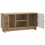 vidaXL TV skrinka 102 x 34,5 x 50 cm Dub artisan Kompozitné drevo – Obrázok 5