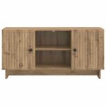 vidaXL TV skrinka 102 x 34,5 x 50 cm Dub artisan Kompozitné drevo – Obrázok 6