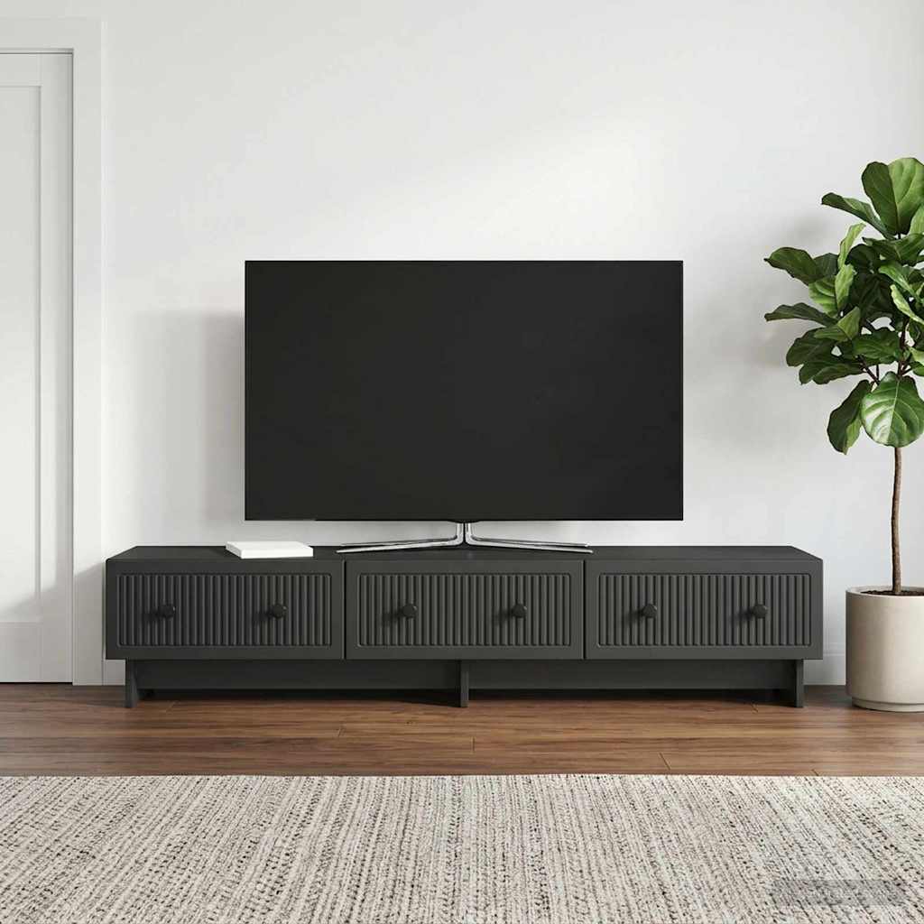 894016_1.jpg vidaXL TV skrinka Čierna 147 x 34,5 x 30 cm Kompozitné drevo – Obrázok 1