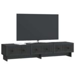 vidaXL TV skrinka Čierna 147 x 34,5 x 30 cm Kompozitné drevo – Obrázok 3