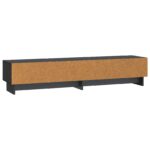 vidaXL TV skrinka Čierna 147 x 34,5 x 30 cm Kompozitné drevo – Obrázok 8