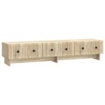 vidaXL TV skrinka Dub sonoma 147 x 34,5 x 30 cm Kompozitné drevo – Obrázok 2