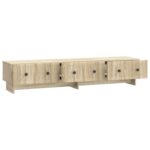 vidaXL TV skrinka Dub sonoma 147 x 34,5 x 30 cm Kompozitné drevo – Obrázok 5