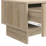 vidaXL TV skrinka Dub sonoma 147 x 34,5 x 30 cm Kompozitné drevo – Obrázok 9
