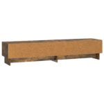 vidaXL TV skrinka Dymový dub 147 x 34,5 x 30 cm Kompozitné drevo – Obrázok 8