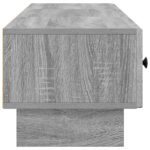 vidaXL TV skrinka Sivá sonoma 147 x 34,5 x 30 cm Kompozitné drevo – Obrázok 7