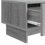 vidaXL TV skrinka Sivá sonoma 147 x 34,5 x 30 cm Kompozitné drevo – Obrázok 9