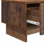 vidaXL TV skrinka Staré drevo 147 x 34,5 x 30 cm Kompozitné drevo – Obrázok 9