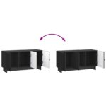 vidaXL TV skrinka Čierna 99 x 34,5 x 50 cm Kompozitné drevo – Obrázok 11
