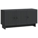 vidaXL TV skrinka Čierna 99 x 34,5 x 50 cm Kompozitné drevo – Obrázok 2