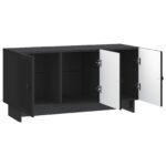 vidaXL TV skrinka Čierna 99 x 34,5 x 50 cm Kompozitné drevo – Obrázok 5