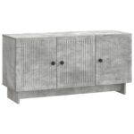 vidaXL TV skrinka Betónovo sivá 99 x 34,5 x 50 cm Kompozitné drevo – Obrázok 2