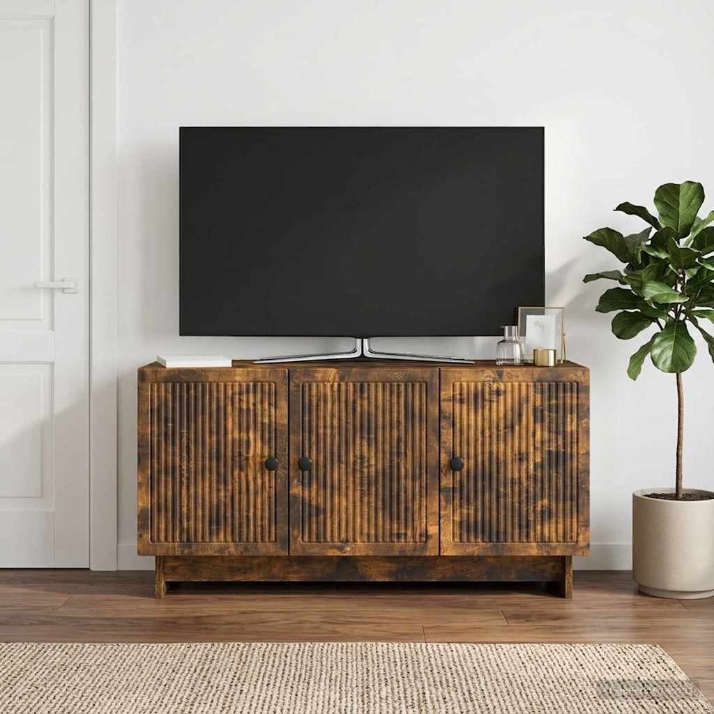 894030_1.jpg vidaXL TV skrinka Dymový dub 99 x 34,5 x 50 cm Kompozitné drevo – Obrázok 1