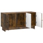 vidaXL TV skrinka Dymový dub 99 x 34,5 x 50 cm Kompozitné drevo – Obrázok 5