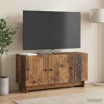 vidaXL TV skrinka Staré drevo 99 x 34,5 x 50 cm Kompozitné drevo