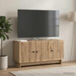 vidaXL TV skrinka Dub artisan 99 x 34,5 x 50 cm Kompozitné drevo