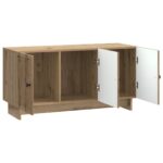 vidaXL TV skrinka Dub artisan 99 x 34,5 x 50 cm Kompozitné drevo – Obrázok 5