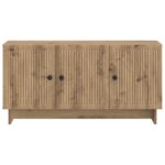 vidaXL TV skrinka Dub artisan 99 x 34,5 x 50 cm Kompozitné drevo – Obrázok 6